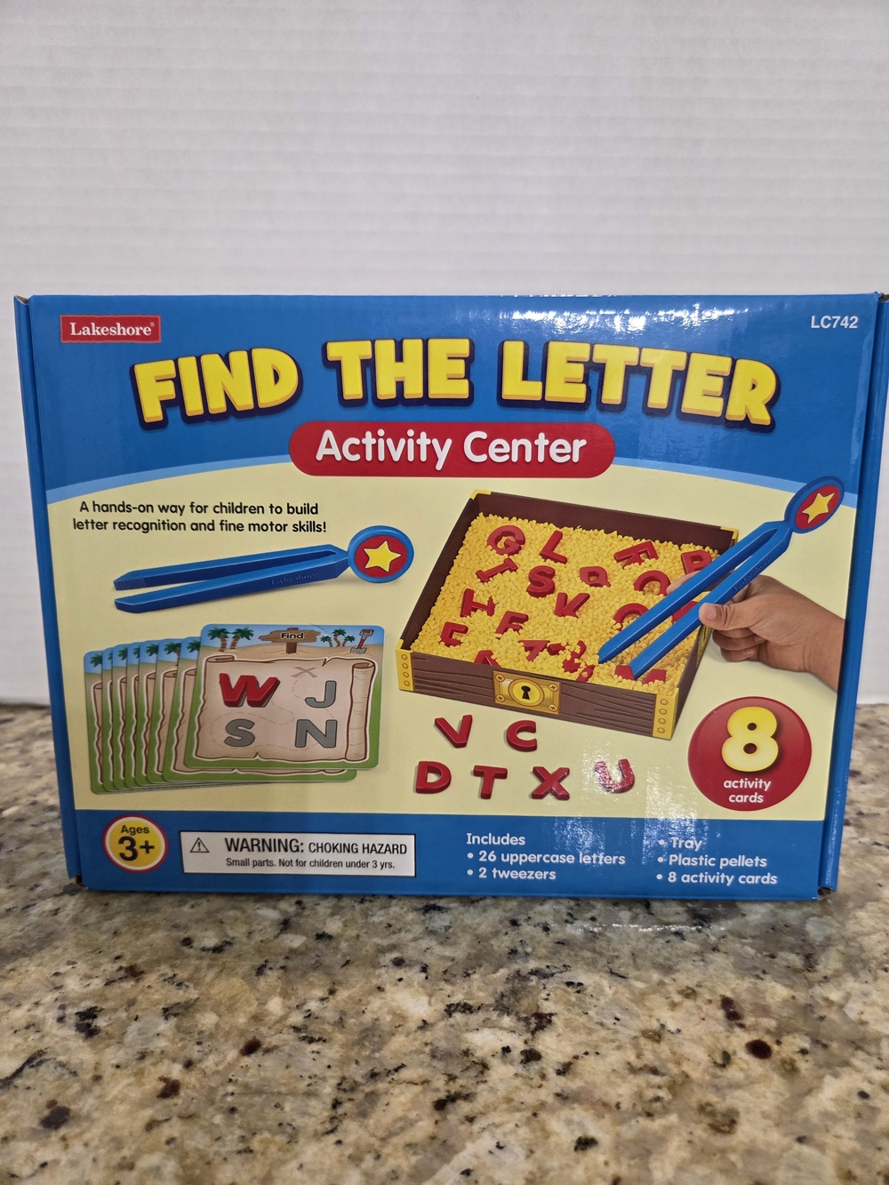 Lakeshore Find the Letter Activity Center Tactile Search Fine Motor Ages 3+ PREK